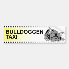 Autocollant De Voiture Bulldoggen Taxi (allemand)