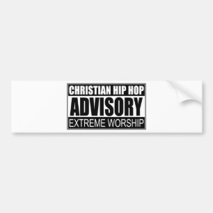 Autocollant De Voiture Bulletin de renseignements chrétien de hip hop…
