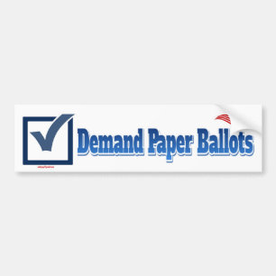 Autocollant De Voiture Bulletins de vote de demande