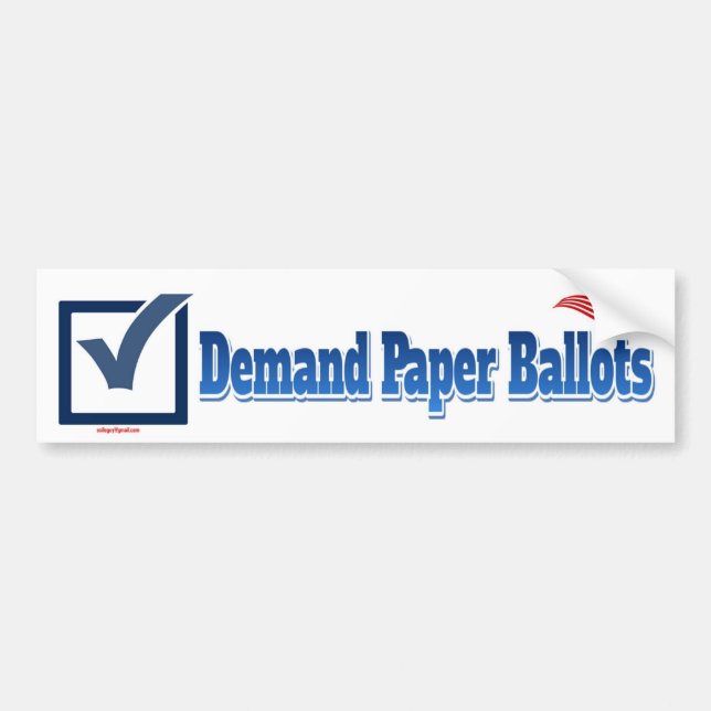 Autocollant De Voiture Bulletins de vote de demande (Devant)