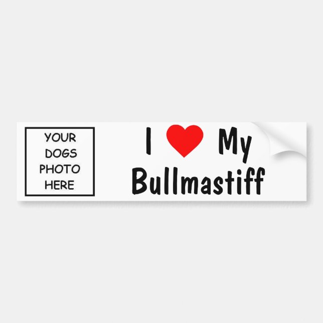 Autocollant De Voiture Bullmastiff (Devant)