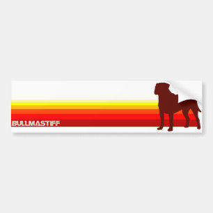 Autocollant De Voiture Bullmastiff avec l'adhésif pour pare-chocs de