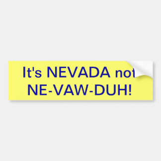 Autocollant De Voiture bumbersticker du Nevada