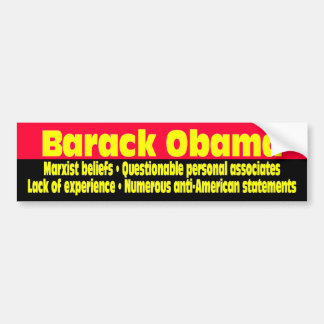 AUTOCOLLANT DE VOITURE BUMPER_NOBAMA_108