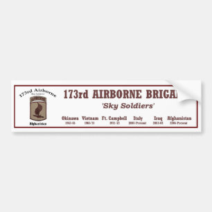 Autocollant De Voiture Bumper.Sticker - 173rd brigade aéroportée