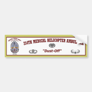 Autocollant De Voiture Bumper.Sticker_254th_Dust-off