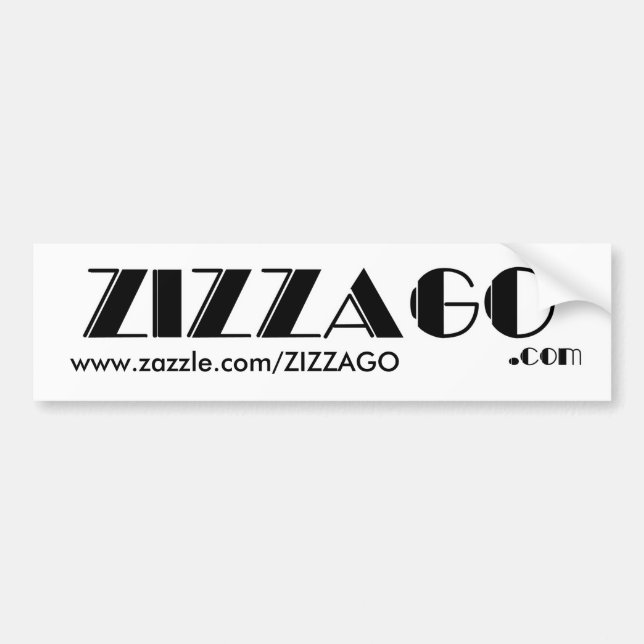 Autocollant De Voiture Bumper Sticker Business ZIZAGO (Devant)