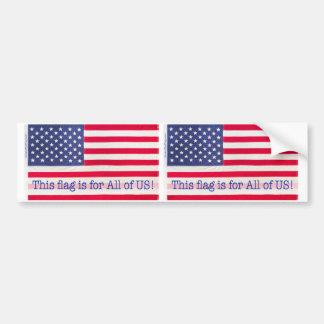 Autocollant De Voiture Bumper Sticker-Ce drapeau est pour tous les US! me