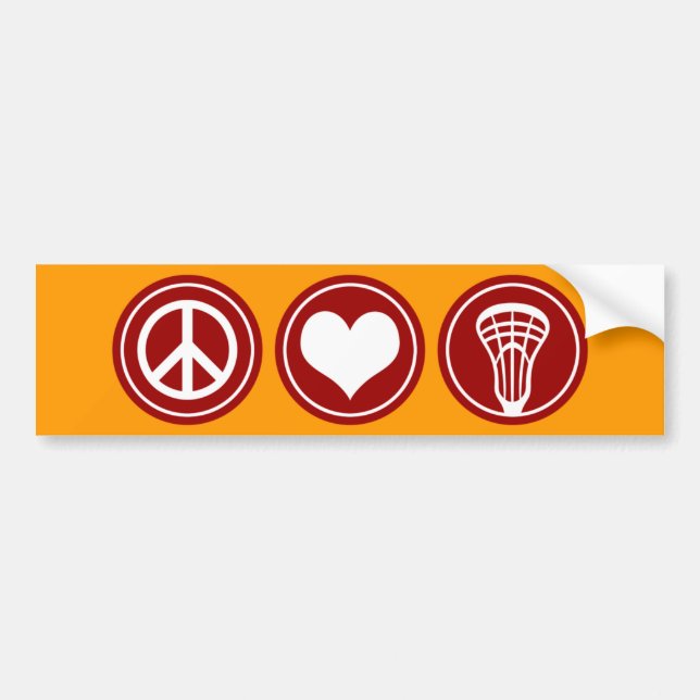 Autocollant De Voiture Bumper Sticker de la crosse de paix (Devant)