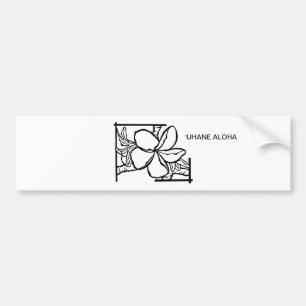 Autocollant De Voiture Bumper Sticker de la Plumeria d'Hawaï