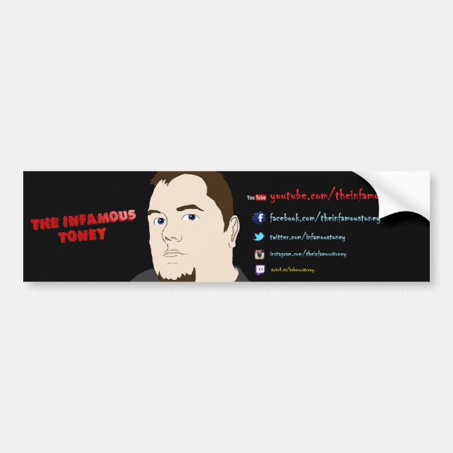 Autocollant De Voiture Bumper Sticker de toutes les URL (Devant)