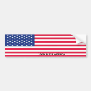 Autocollant De Voiture Bumper Sticker - Dieu béni l'Amérique
