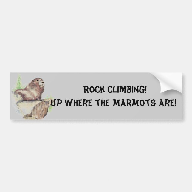 Autocollant De Voiture Bumper Sticker - Escalade rock! (Devant)