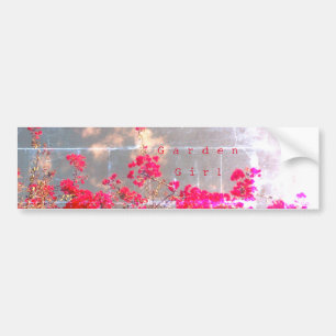 Autocollant De Voiture Bumper Sticker Garden Style Girl design