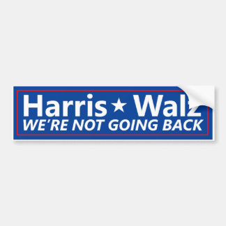 Autocollant De Voiture Bumper Sticker Harris Walz "nous ne retournons pas
