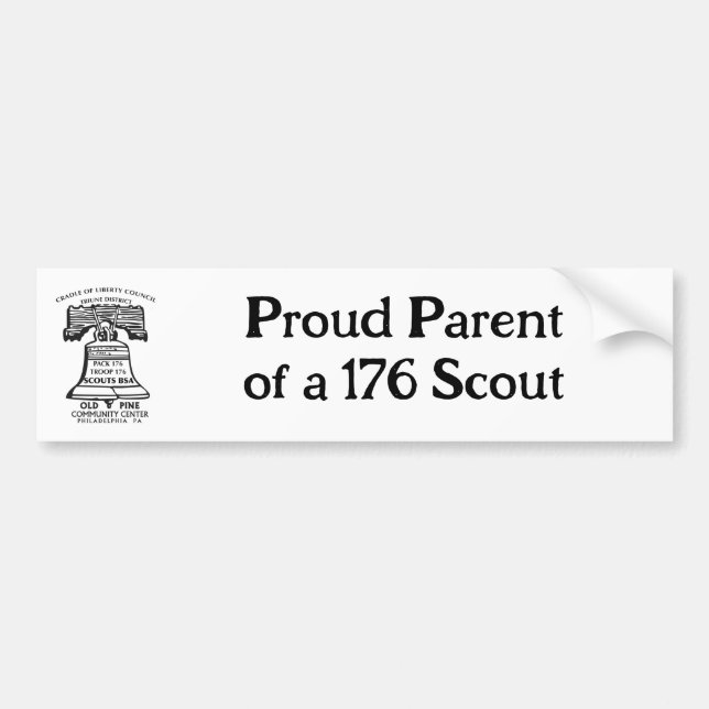 Autocollant De Voiture Bumper Sticker - Proud Parent (Devant)