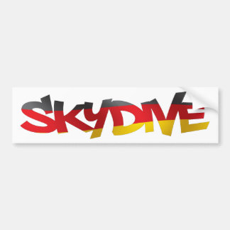 AUTOCOLLANT DE VOITURE BUMPER STICKER SKYDIVE ALLEMAGNE