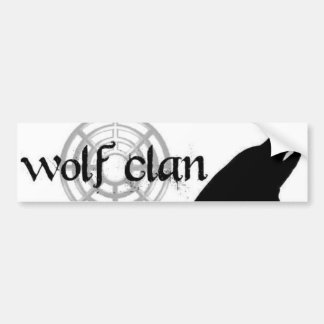 Autocollant De Voiture bumpersticer de clan de loup