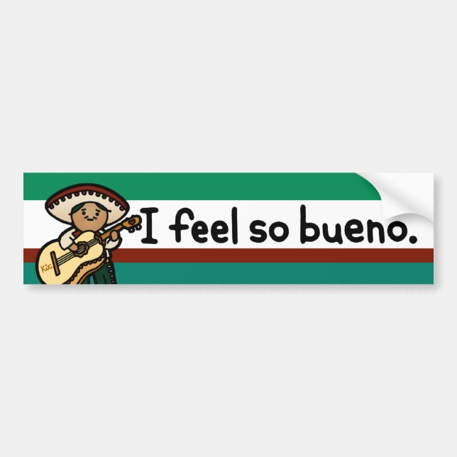 Autocollant De Voiture bumpersticker ainsi bueno. (Devant)