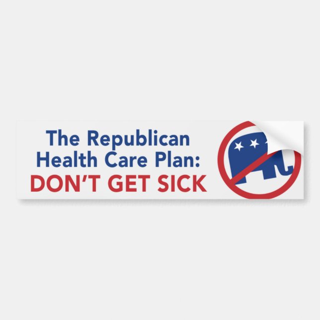 Autocollant De Voiture Bumpersticker anti-républicain (Devant)