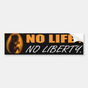 Autocollant De Voiture Bumpersticker contre l'avortement et l'euthanasie