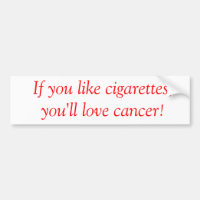 Bumpersticker contre le tabac