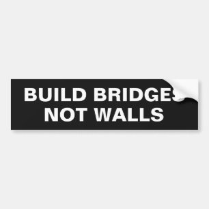 Autocollant De Voiture Bumpersticker couleur personnalisée "Build Bridges