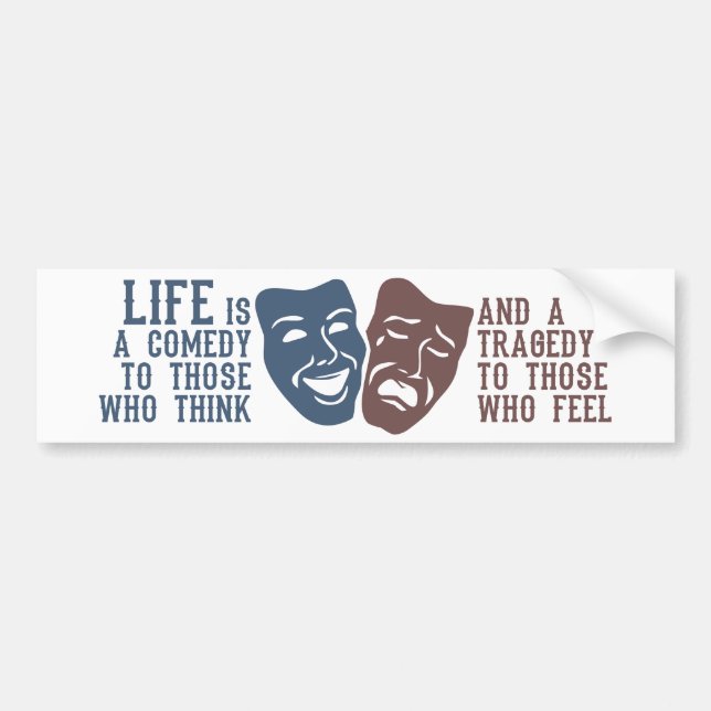 Autocollant De Voiture Bumpersticker de citation LIFE (Devant)