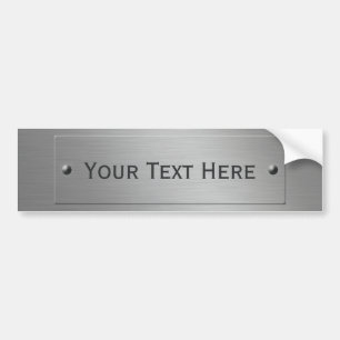 Autocollant De Voiture Bumpersticker de coutume de regard en métal