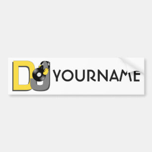 Autocollant De Voiture Bumpersticker de coutume du DJ