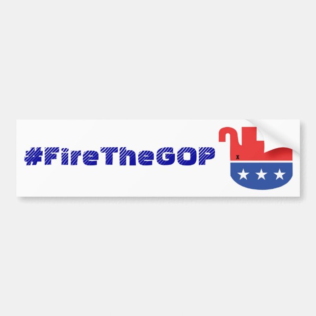 Autocollant De Voiture bumpersticker de #FireTheGOP (Devant)