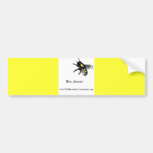 Autocollant De Voiture Bumpersticker de garde d'abeille - abeille avertie