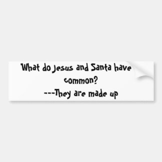 Autocollant De Voiture Bumpersticker de Jésus et de Père Noël
