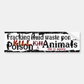 Autocollant De Voiture bumpersticker de mise à mort d'étangs
