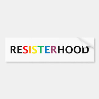 Autocollant De Voiture Bumpersticker de Resisterhood