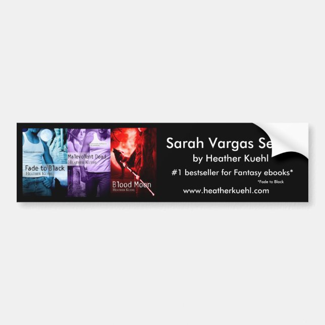 Autocollant De Voiture Bumpersticker de série de Sarah Vargas (Devant)