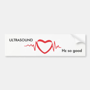 Autocollant De Voiture bumpersticker drôle d'hertz d'ultrason