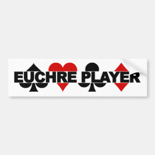 Autocollant De Voiture Bumpersticker du joueur Euchre