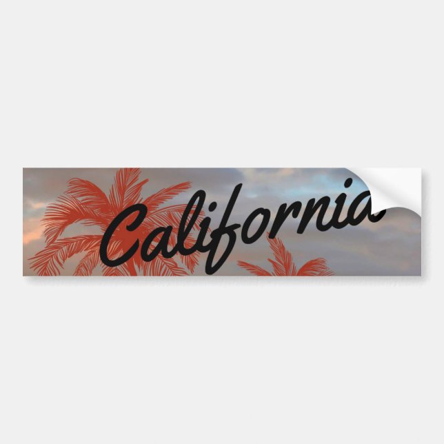 Autocollant De Voiture Bumpersticker en Californie (Devant)