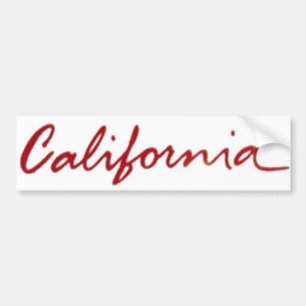 Autocollant De Voiture Bumpersticker en lettrage rouge de Californie