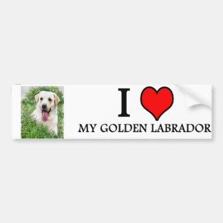 Autocollant De Voiture bumpersticker LABRADOR D'OR