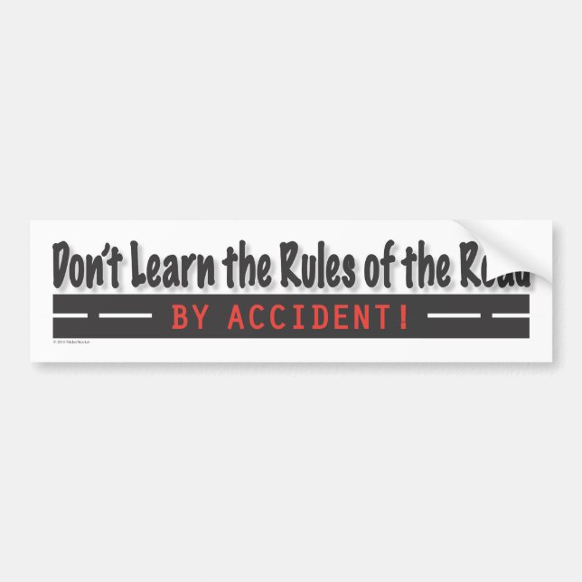 Autocollant De Voiture Bumpersticker moteur sûr (Devant)