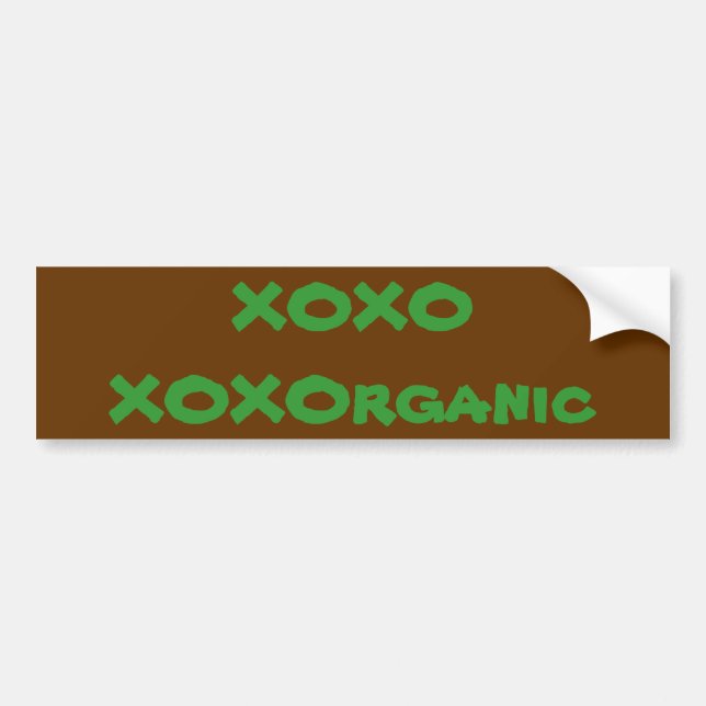 Autocollant De Voiture bumpersticker organique d'amour (Devant)