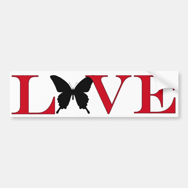Autocollant De Voiture Bumpersticker papillon (Devant)