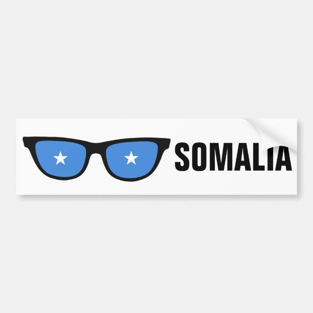 Autocollant De Voiture Bumpersticker personnalisé de la Somalie Shades (Devant)