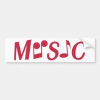 Bumpersticker personnalisé MUSIQUE