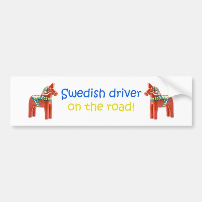 Autocollant De Voiture BumperSticker pour Suédois (Devant)