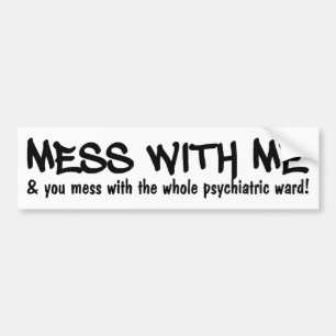 Autocollant De Voiture Bumpersticker PSYCHIATRIQUE
