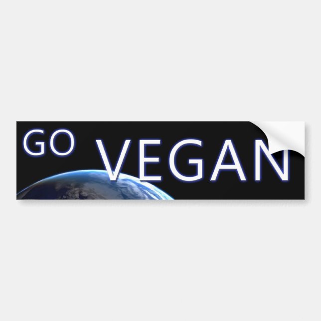 Autocollant De Voiture bumpersticker-VEGAN2 (Devant)