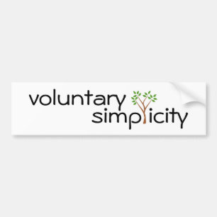 Autocollant De Voiture bumpersticker volontaire de simplicité